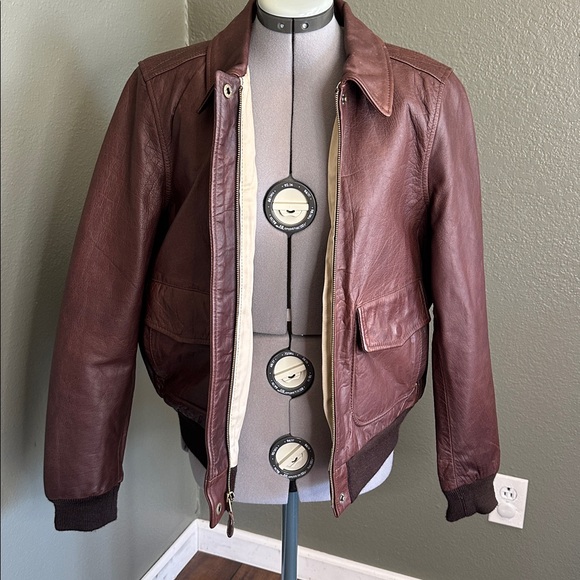 American Living Leather Jacket (L) - Picture 5 of 9
